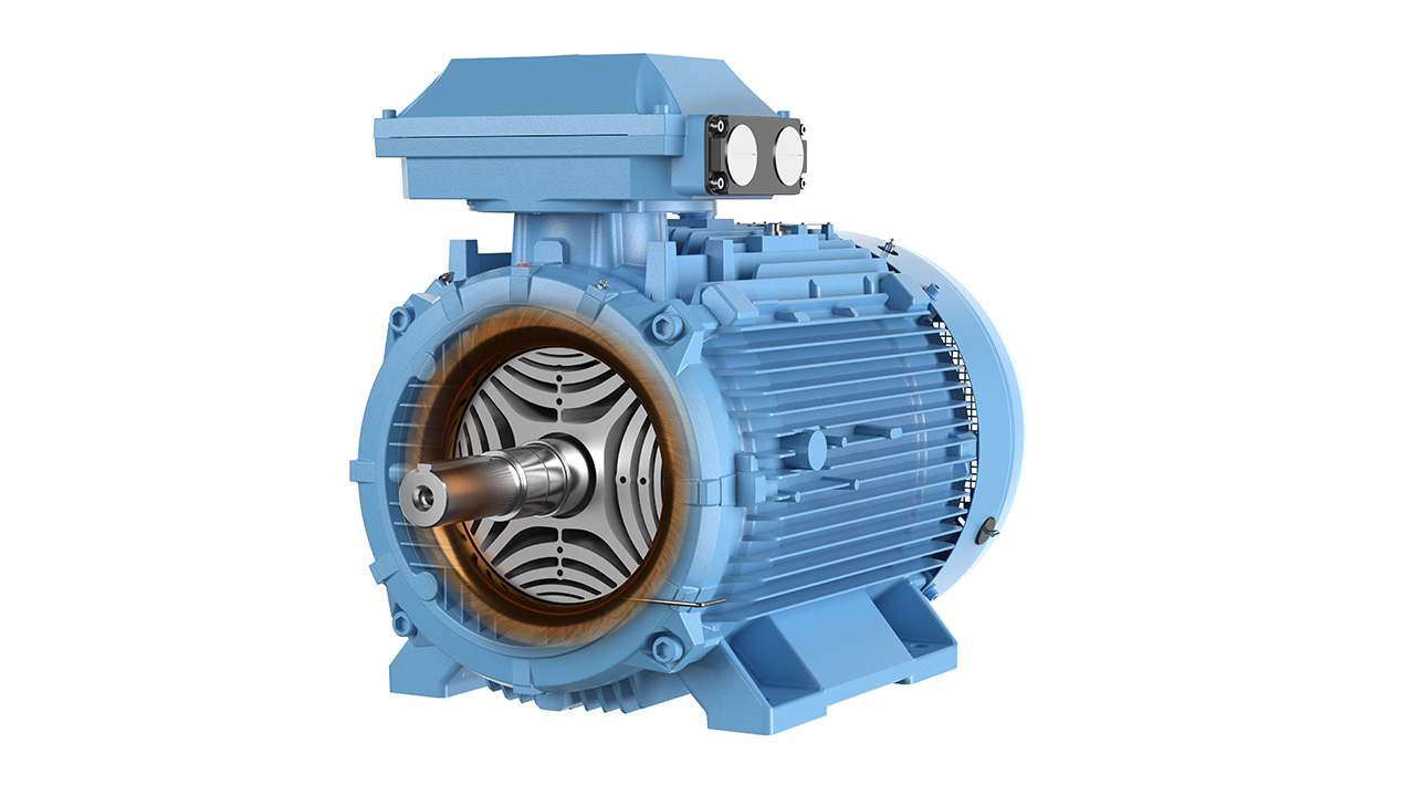The ABB Synchronus Reluctance Electric Motor (SynRM) has no permanent magnets.