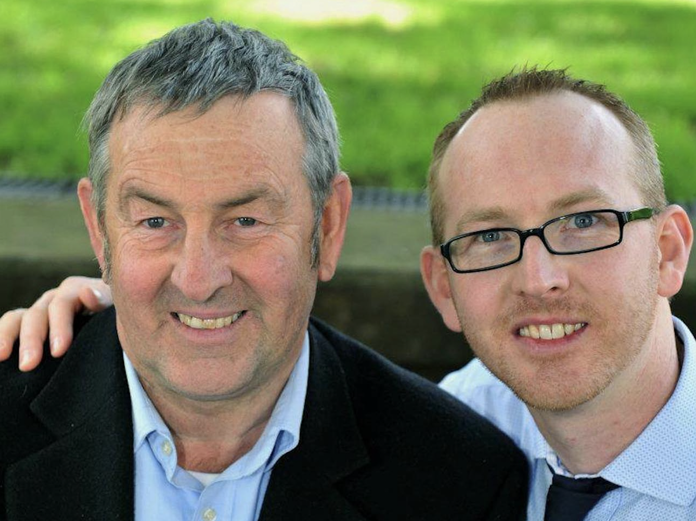 Nathan and his dad, Geoff. (Source: supplied)