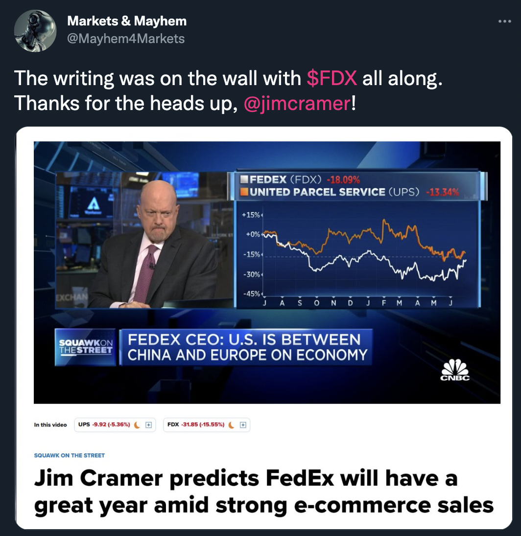 Cramer's done it again!