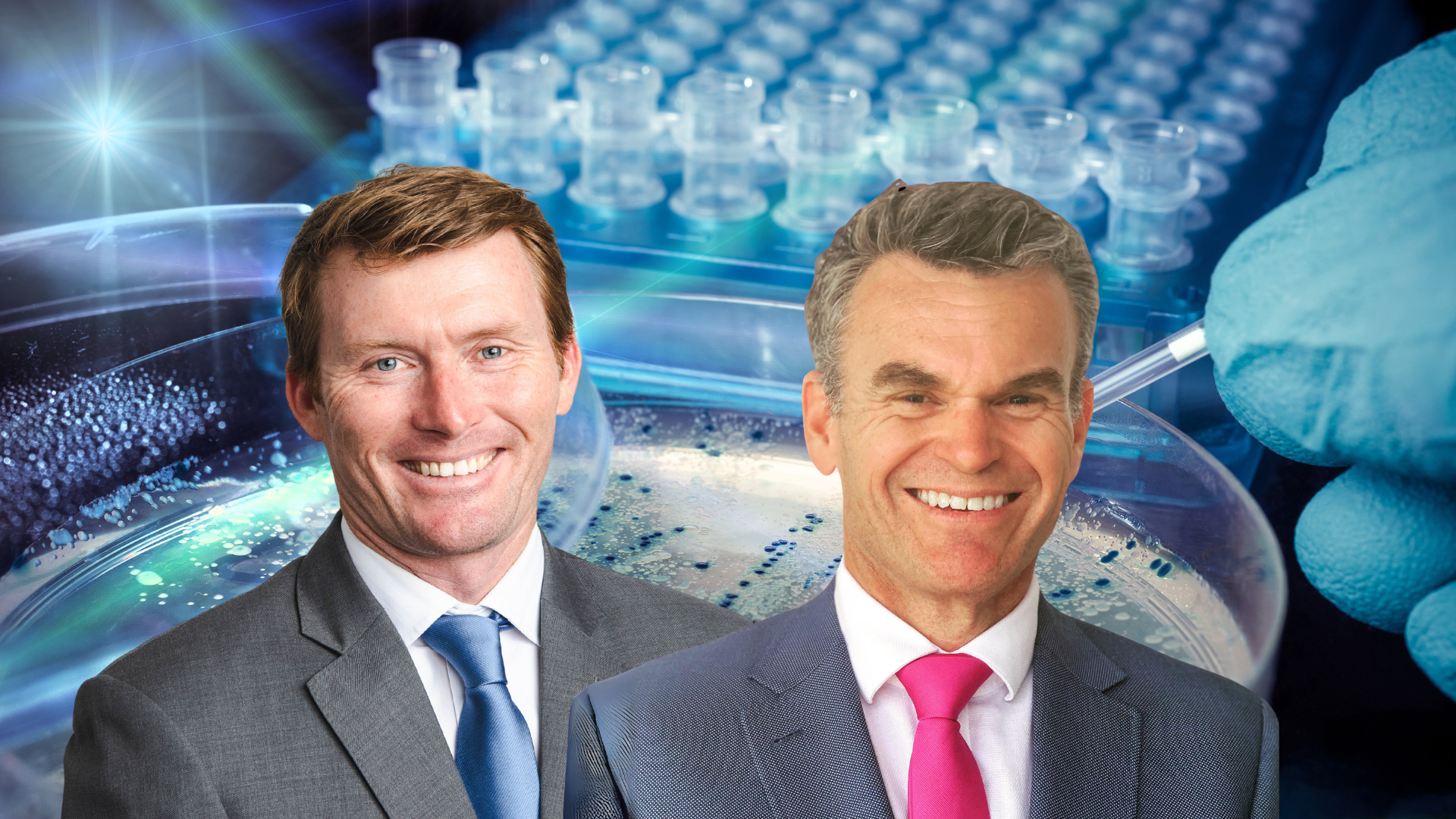 HB Biotechnology's Charlie Williams and Wilsons' Dr Shane Storey