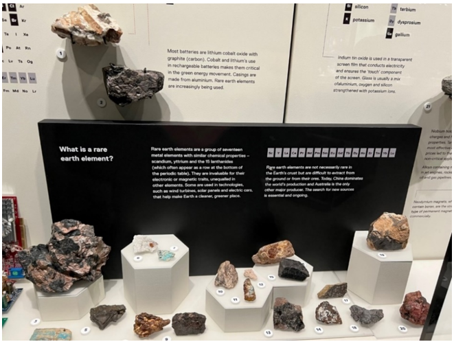 Rare earths on display