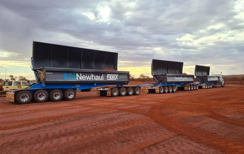 The Fenix-Newhaul JV brought Mitchell's Newhaul side-tipping road trains together with Fenix Resources to ship 1.3 million tonnes a year over 490km to the Port of Geraldton. Innovative technology does not get to market without a buyer, and the seller won't retain incentive to develop without upside.