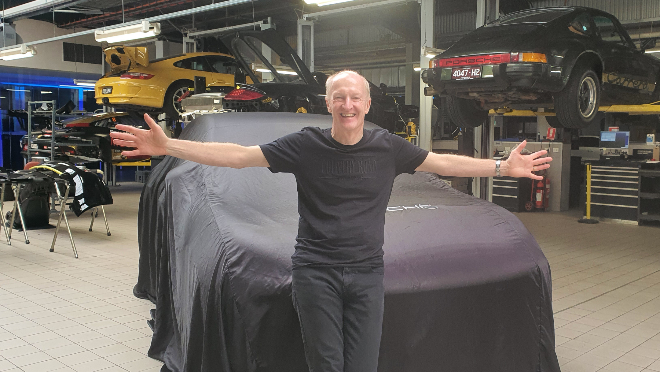 The day Rod bought his dream car, a Porsche Macan S. (Source: supplied)