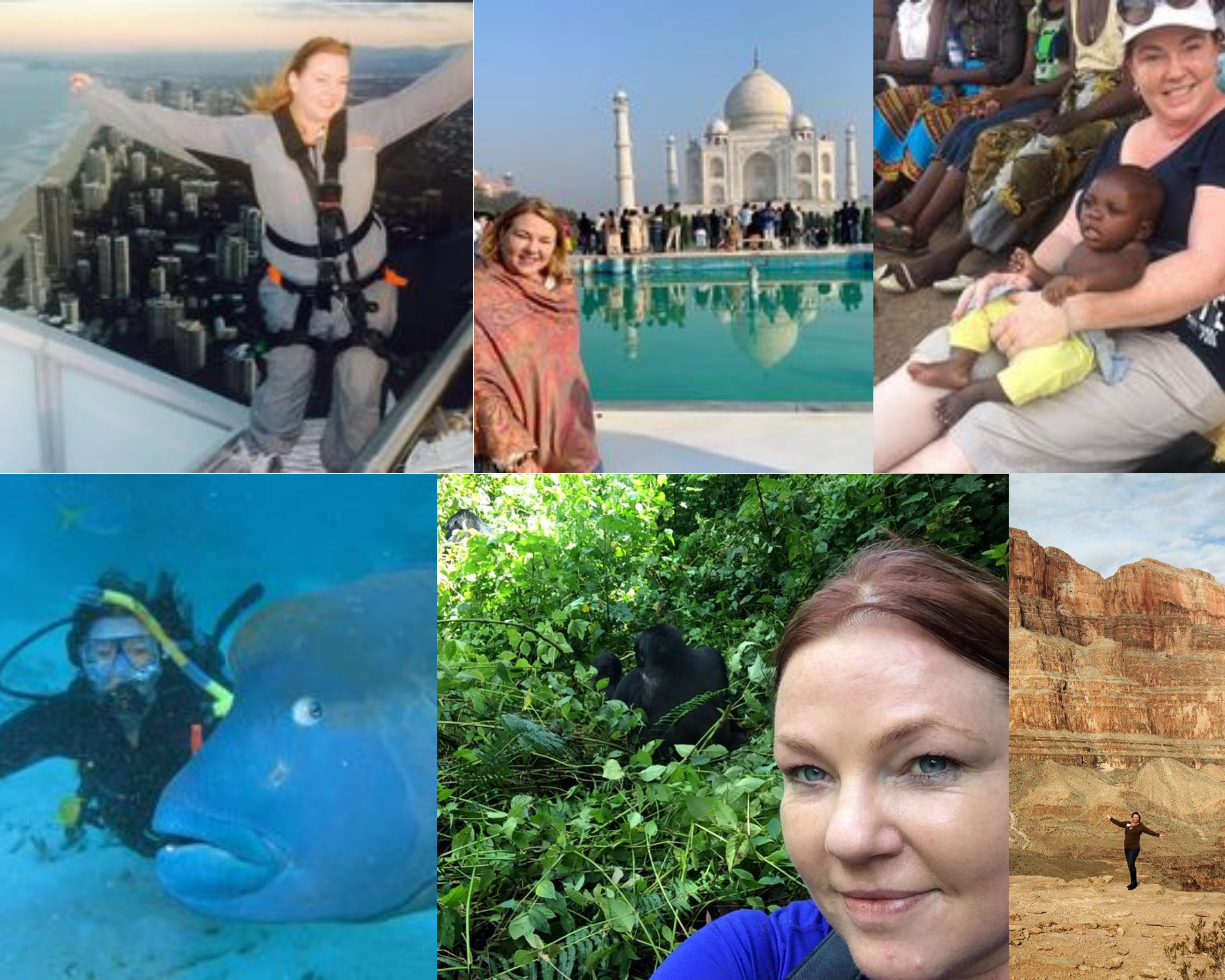 Some of Amanda's travel highlights. Image supplied.