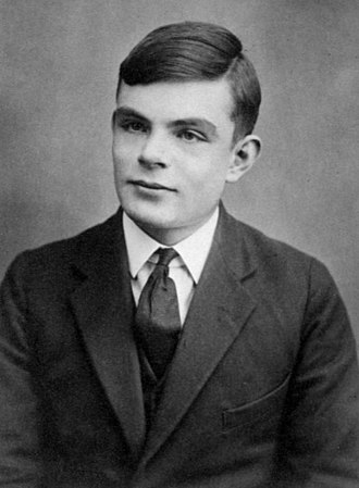 The British pioneer in computer science and artificial intelligence Alan Turing (aged 16).