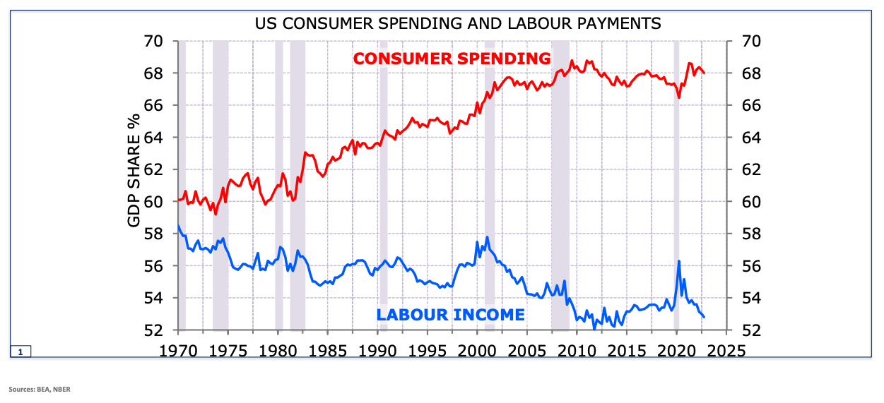 ...US consumers are not. (Source: Minack Advisors/VanEck Australia)