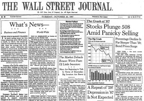 Look at the date this paper was published, then look at the headline in the bottom right-hand corner. That definitely didn't age well. (Source: Flickr/WSJ)