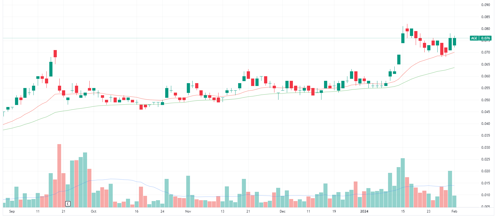 Alligator Energy daily chart (Source: TradingView)