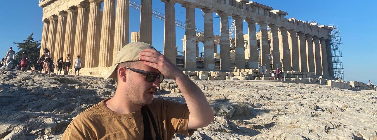 Jesse in Athens. (Source: Supplied)
